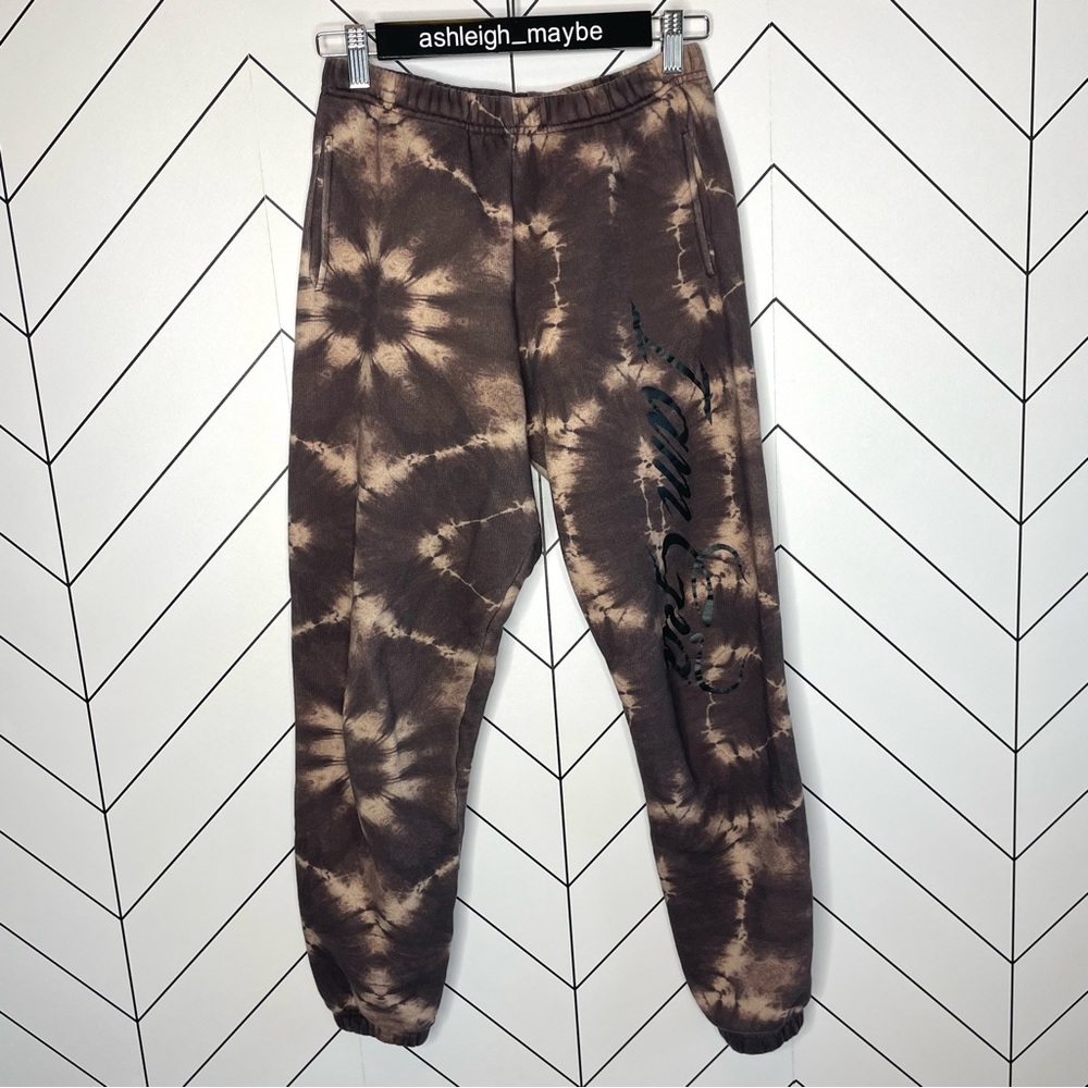 I AM GIA | Domani Tie Dye Jogger Sweatpants Brown Size XS - Picture 3 of 13